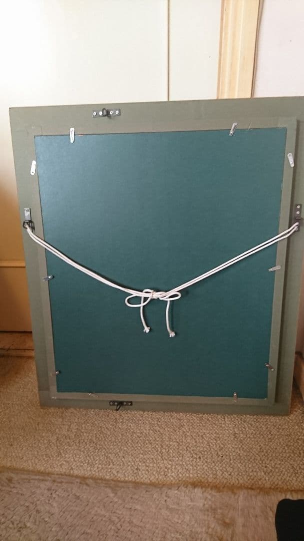 油彩 F8「赤いドレスのバレリーナ」