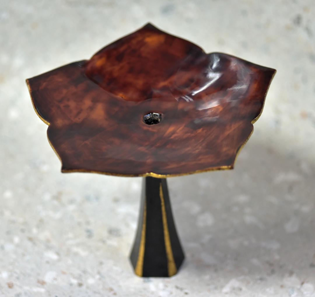 輪花，一輪挿し、花瓶【極上品】池ノ浦大〇作 共箱