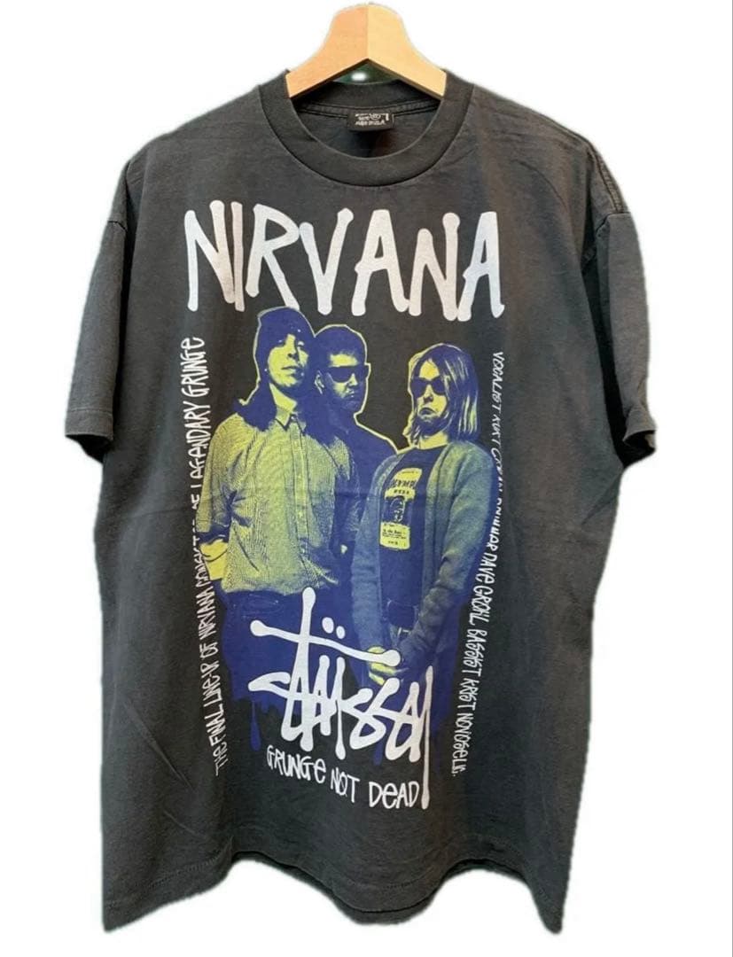 STUSSY × NIRVANA Tシャツ ステューシー ニルヴァーナ USA製