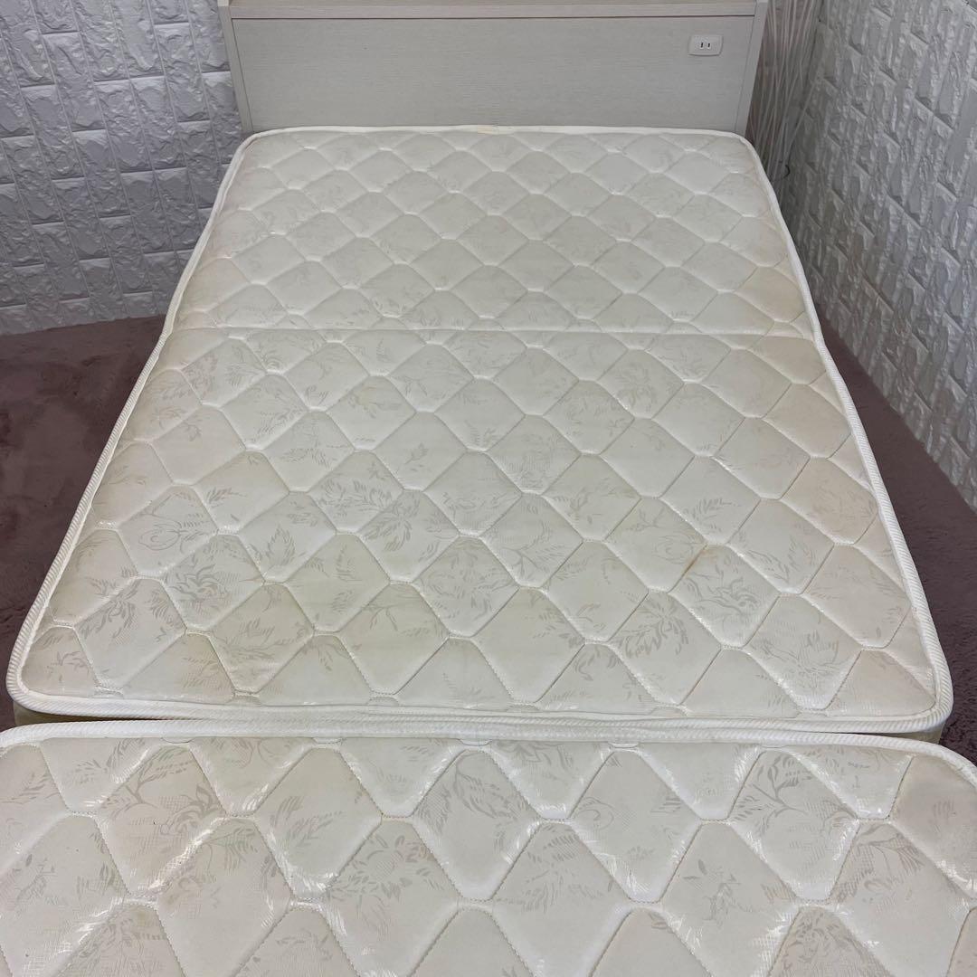 都内23区送料無料✨シングルベッド✨マットレス・フレームセット　引き出し収納付き