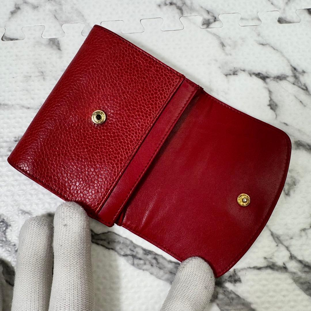 シャネル　ケース　ココマーク　キャビアスキン　ギャランティー　ヴィンテージ