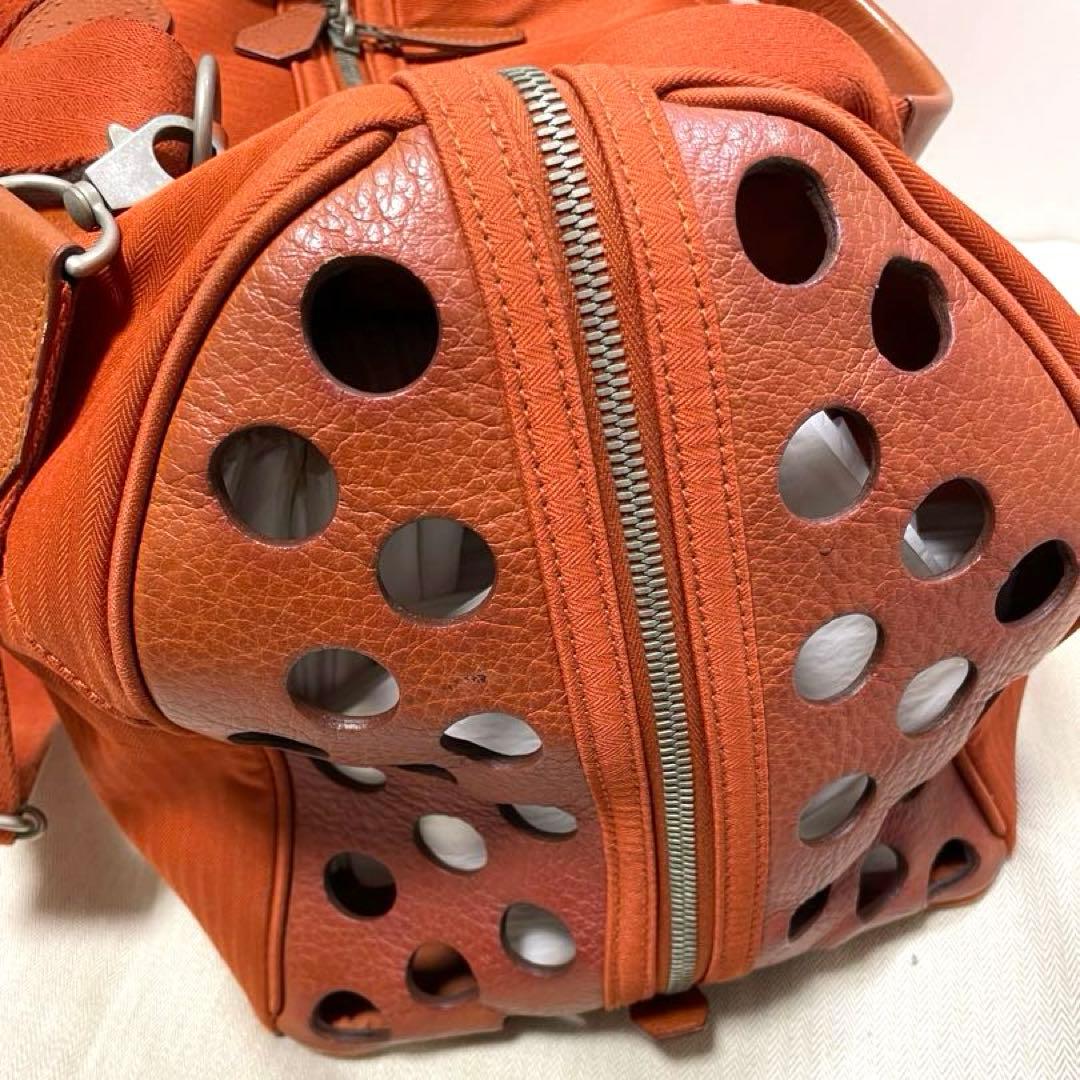 美品HERMESエルメスサックシアンボストンショルダー犬ドッグ用キャリー