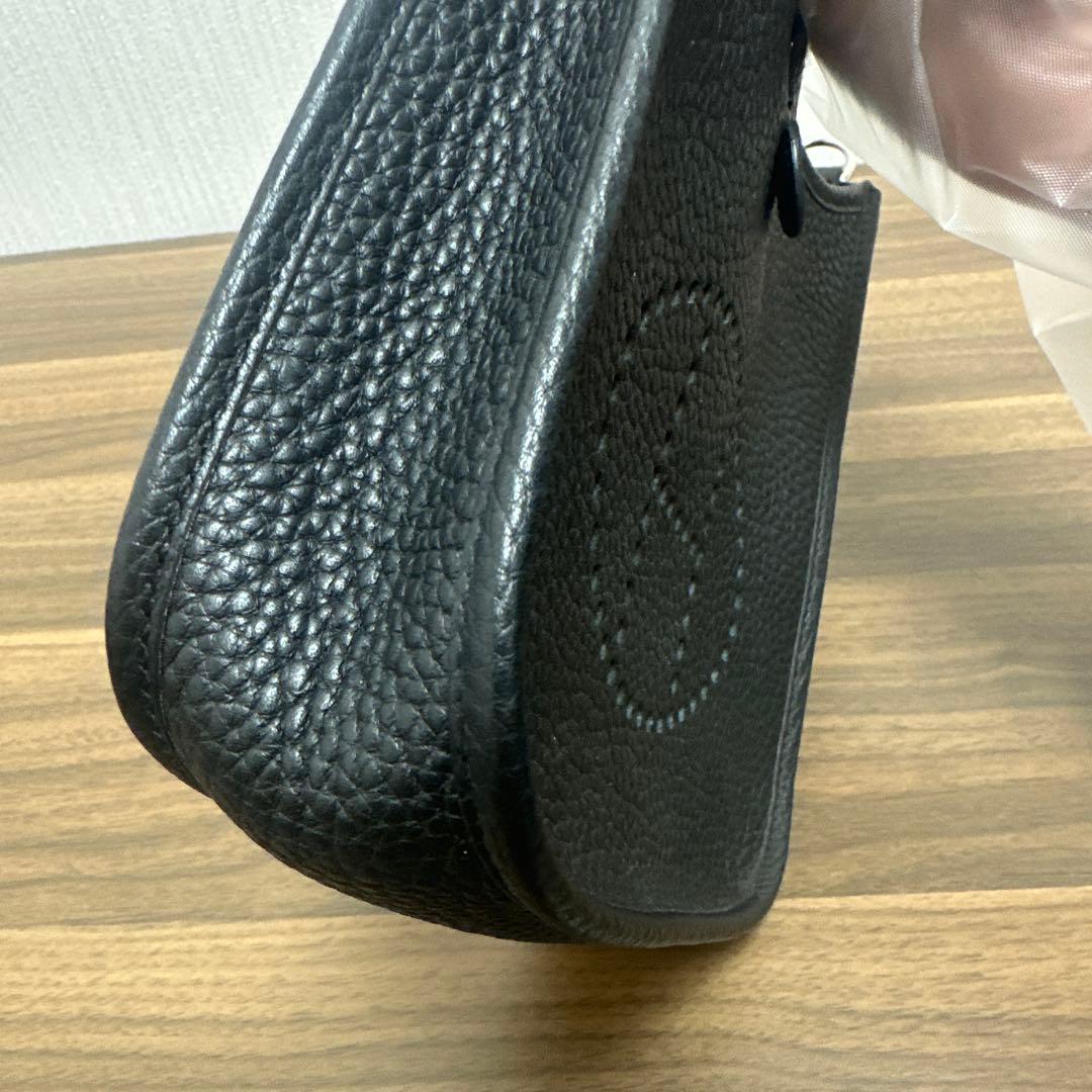 HERMES エルメス エブリンTPM 黒 ブラック シルバー金具