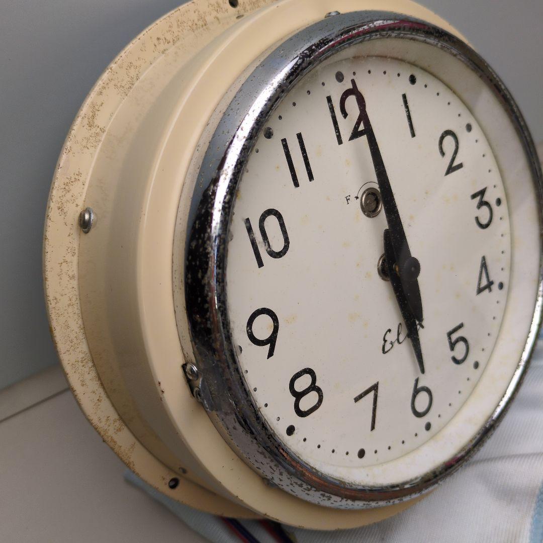 掛け時計 バス・船舶時計 昭和レトロ Japan Electric Auto