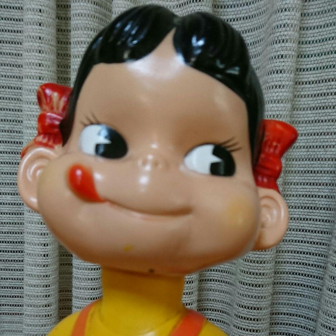 ビンテージ ペコちゃん 首振り 人形 高31cm レトロ 当時物 良好 不二家