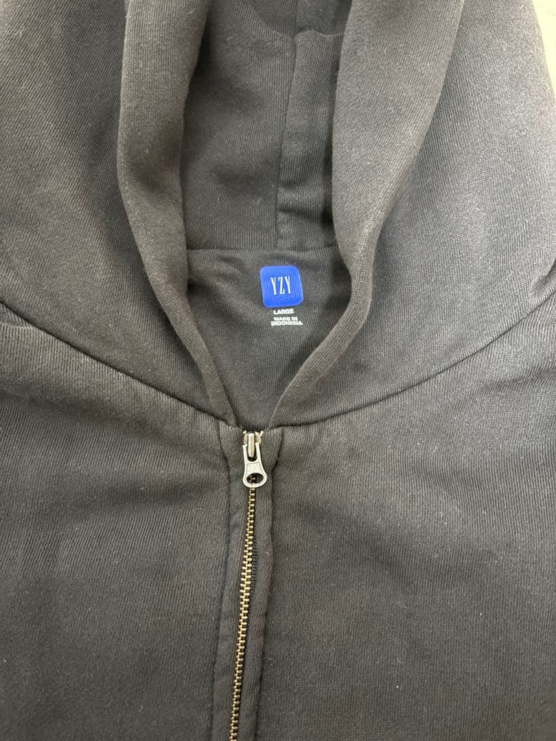 yeezy gap zip up hoodie フーディー　L ブラック