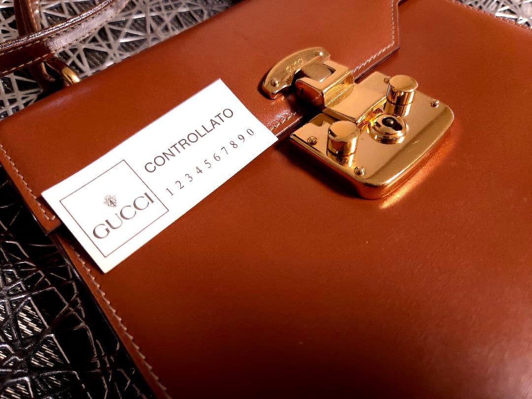 GUCCI ブラウン ハンドバッグ ゴールド金具 グッチ ショルダーバッグ