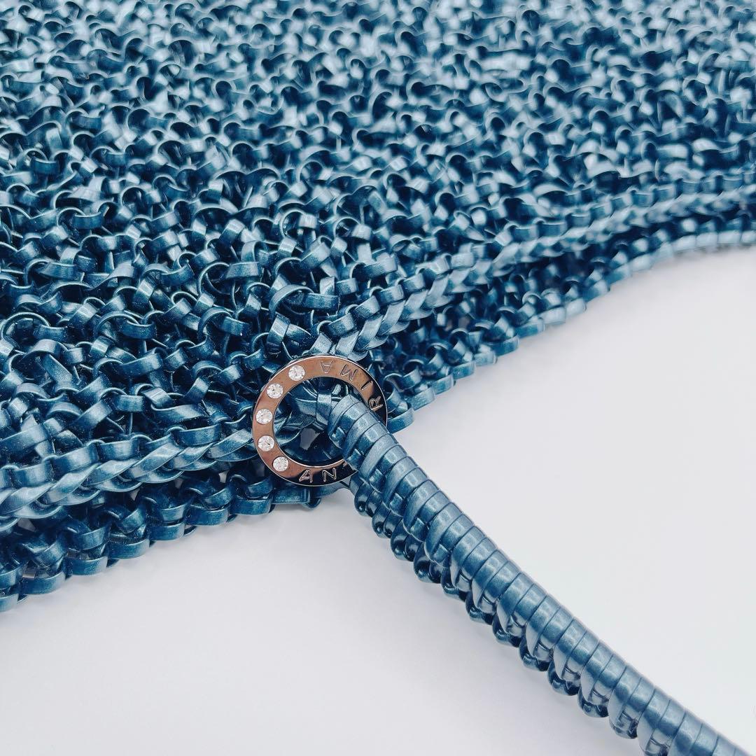 【極美品】ANTEPRIMA アンテプリマ　トートバッグ　ワイヤーバッグ 紺色