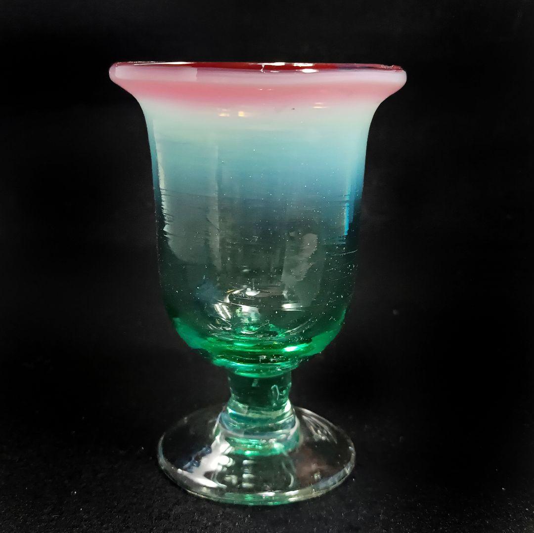 希少】明治〜大正期 氷コップ 吹きガラス 時代ガラス 骨董 - メルカリ