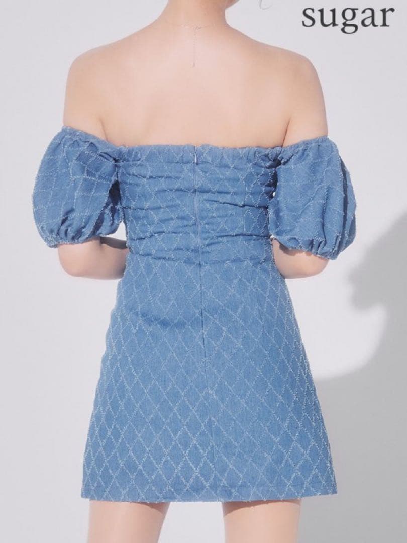 angelr デニムドレス　M ブルー　シュガー