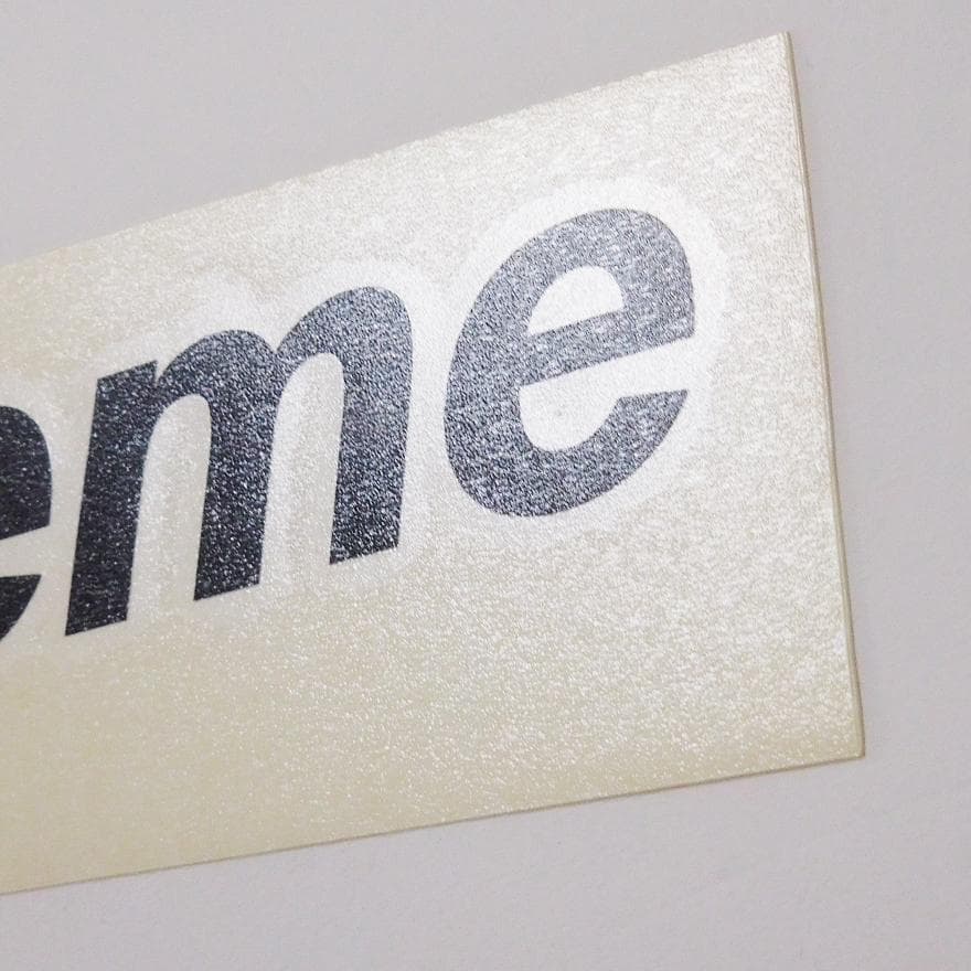Supreme ダイカット ボックスロゴ ステッカー ブラック
