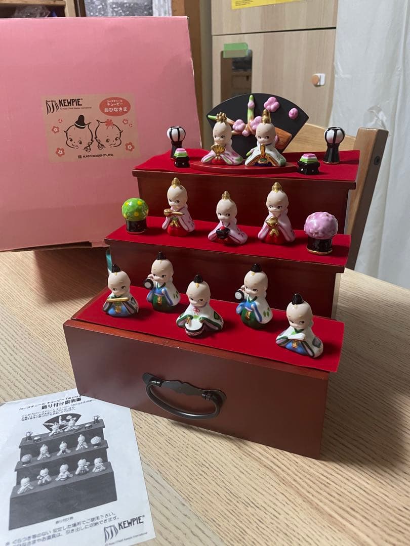 希少 ローズオニール キューピー お雛様三段飾り