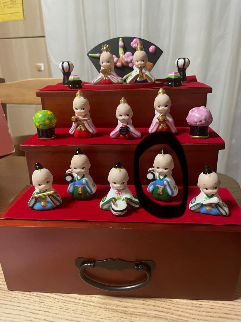 希少 ローズオニール キューピー お雛様三段飾り