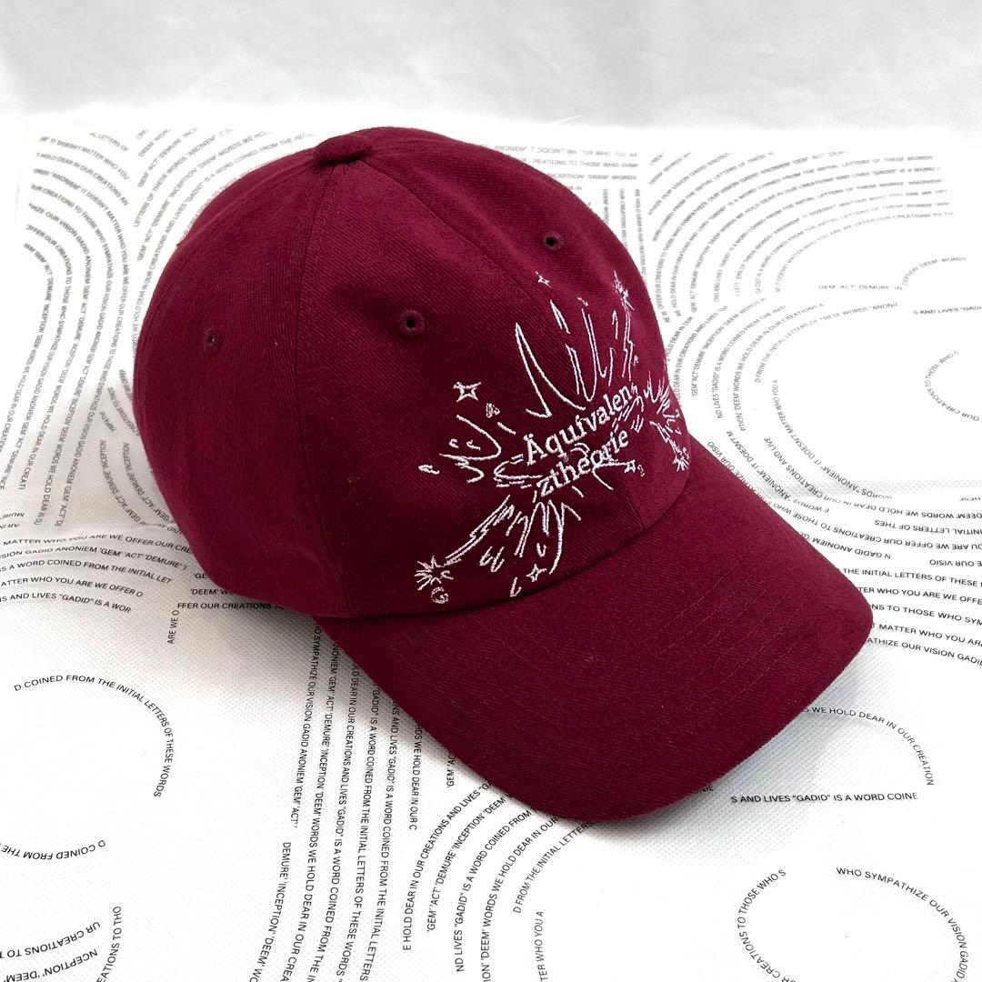 GADID ANONIEM ZHOK / BURGUNDYキャップ RED