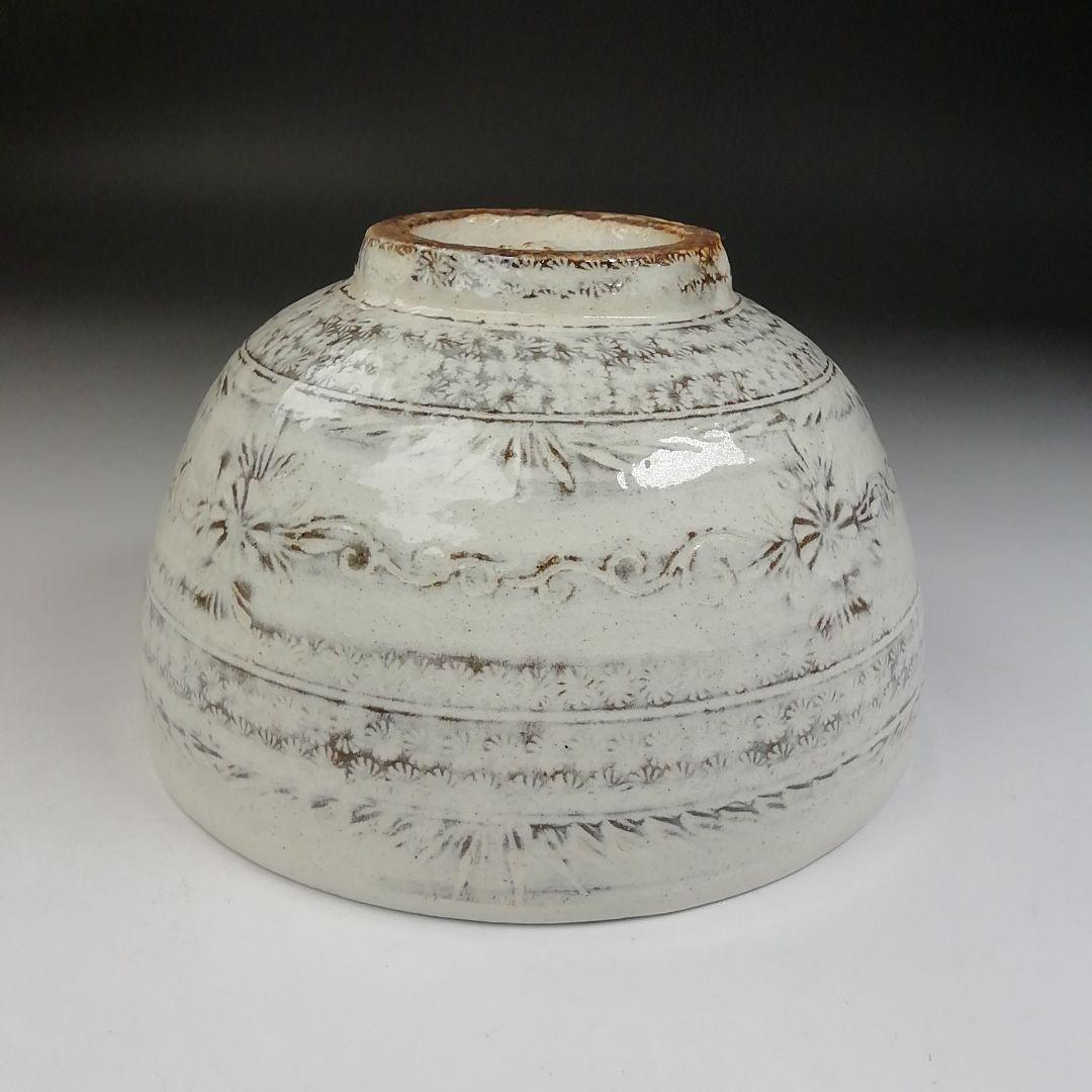 T849 茶碗 『三島唐津茶碗』『幸悦窯 瀧下悦弘 作』 共箱 抹茶碗