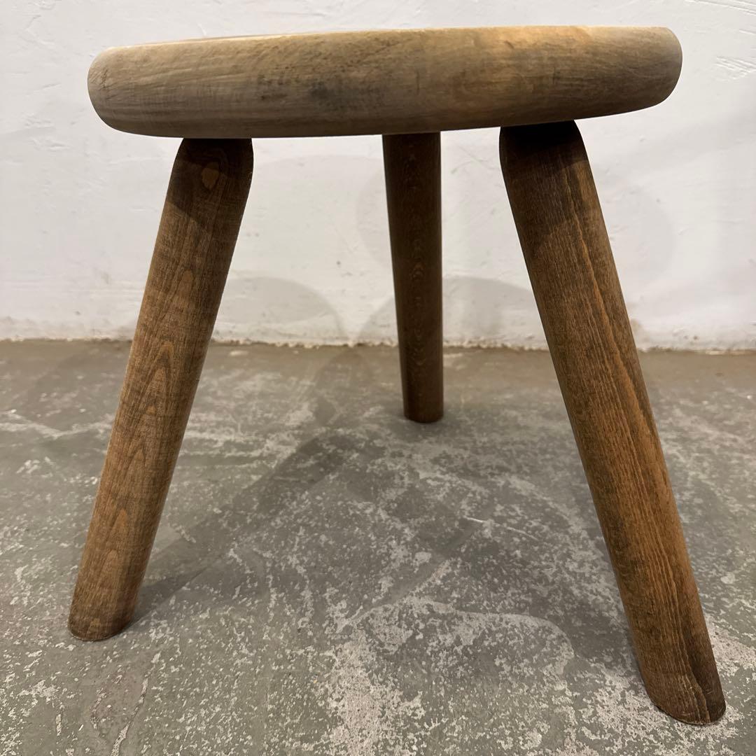 ヴィンテージ ラウンド スツール サイドテーブル 剥離