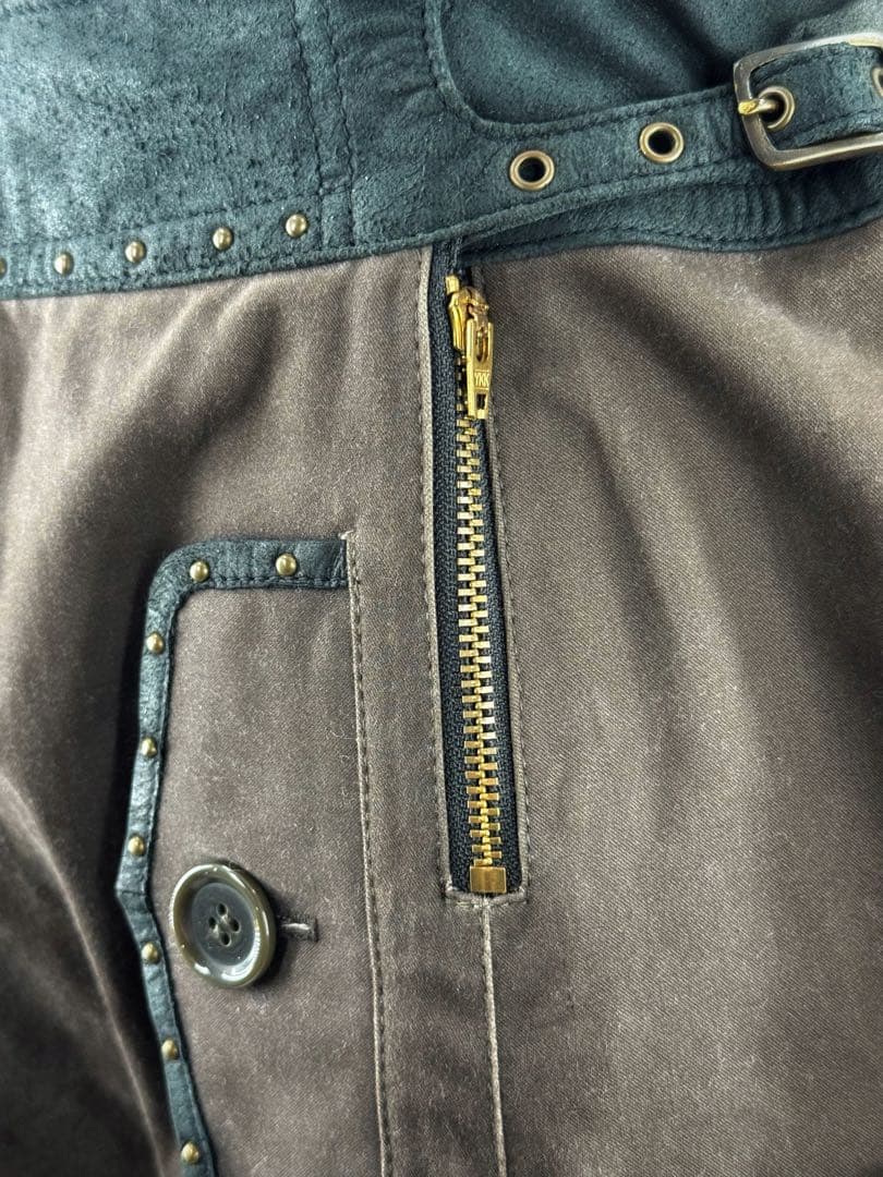 【新品未使用】シェアスピリット sharesprit レザー混キャロットパンツ