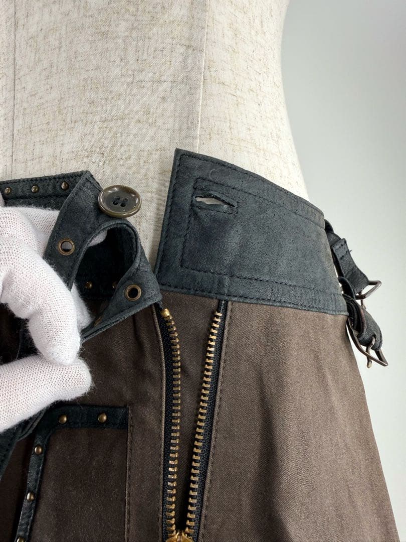 【新品未使用】シェアスピリット sharesprit レザー混キャロットパンツ