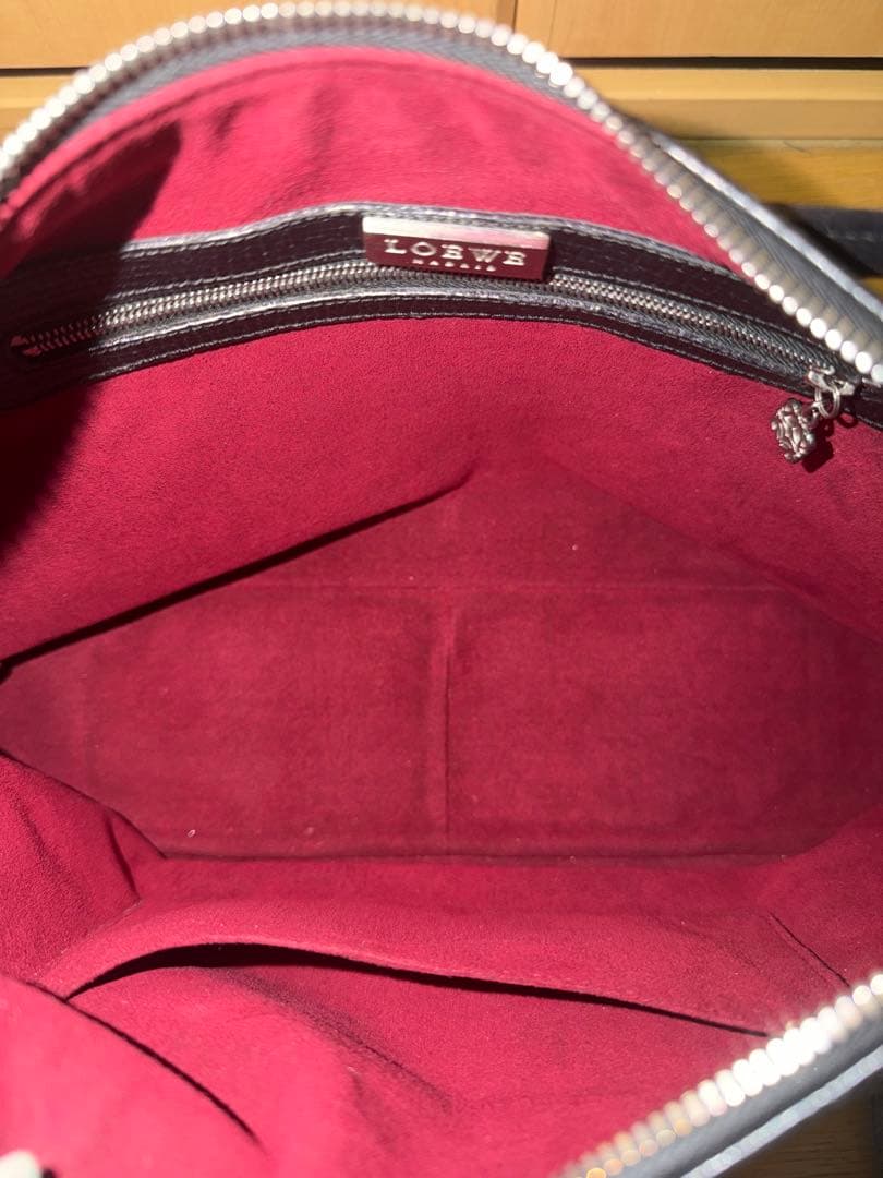 ロエベ レザーショルダー バッグ