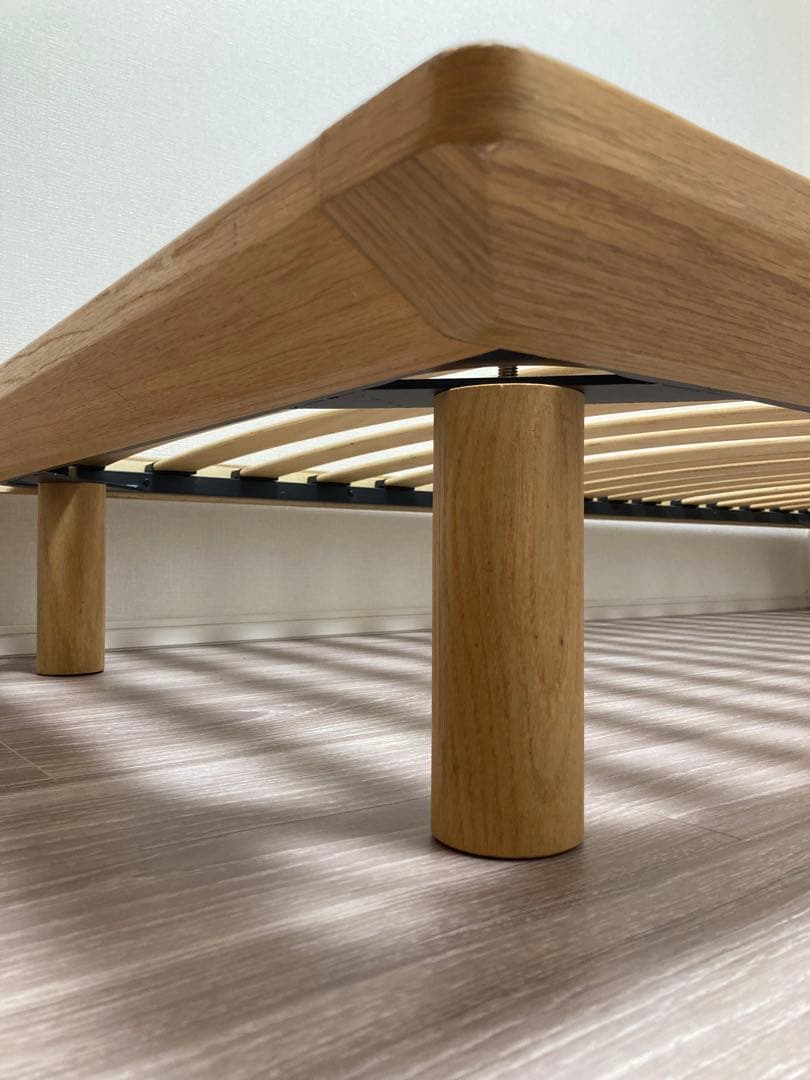 無印良品　MUJI 木製シングルベッドフレーム　オーク材　※収納も別掲載してます