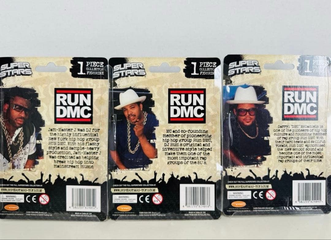 RUN DMC フィギュア 3体セットヒップホップレジェンド 未開封レア 絶版