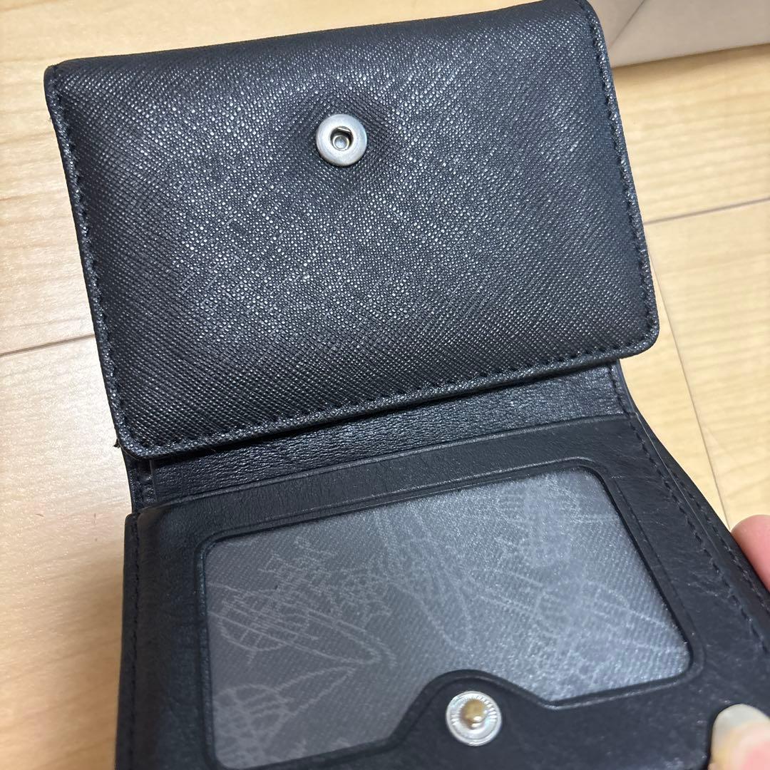 ヴィヴィアンウエストウッド がま口 2つ折り 財布 オーブ 黒　箱あり