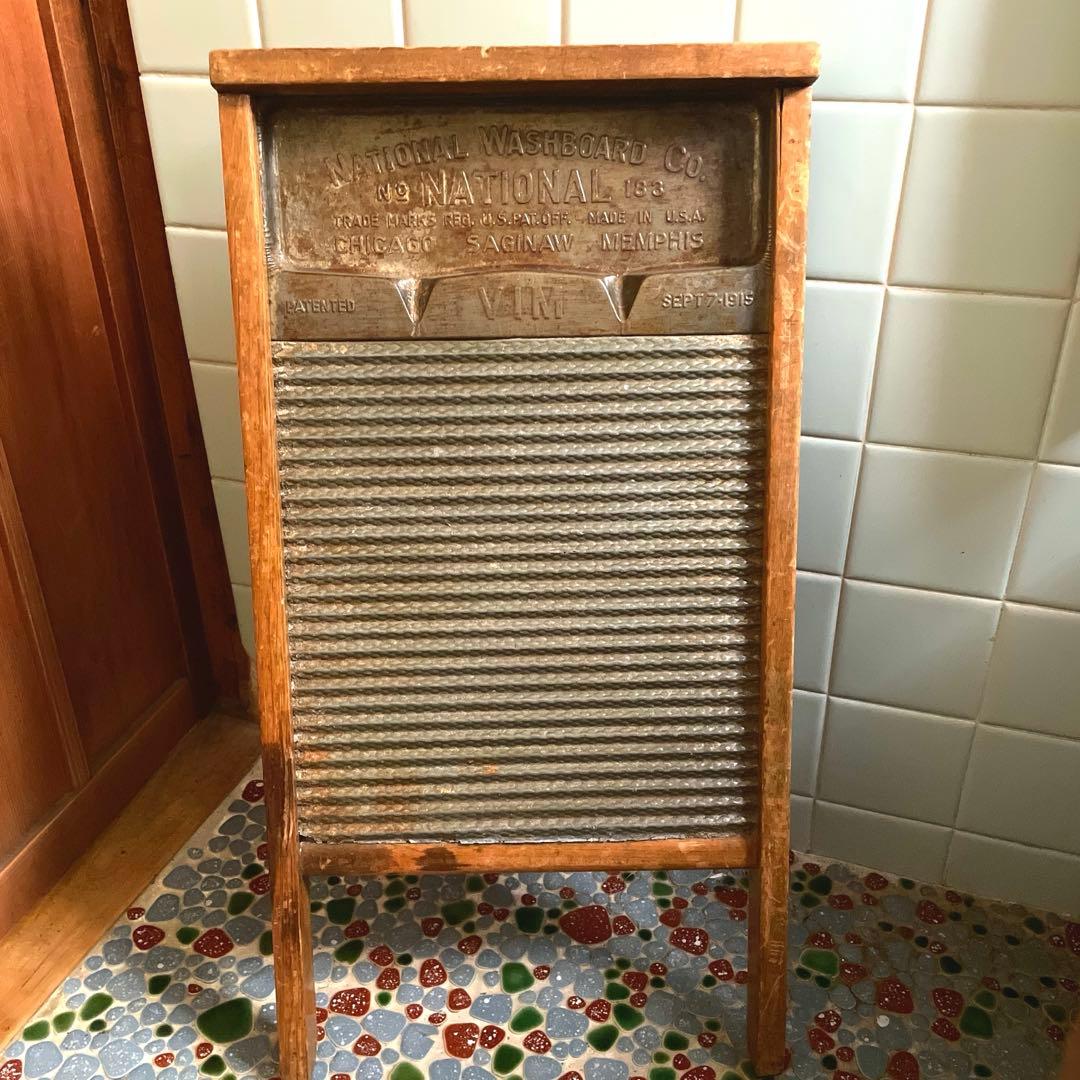 年代物USAヴィンテージウォッシュボード USA antique DUBL HANDI Washboard アメリカアンティーク 木製