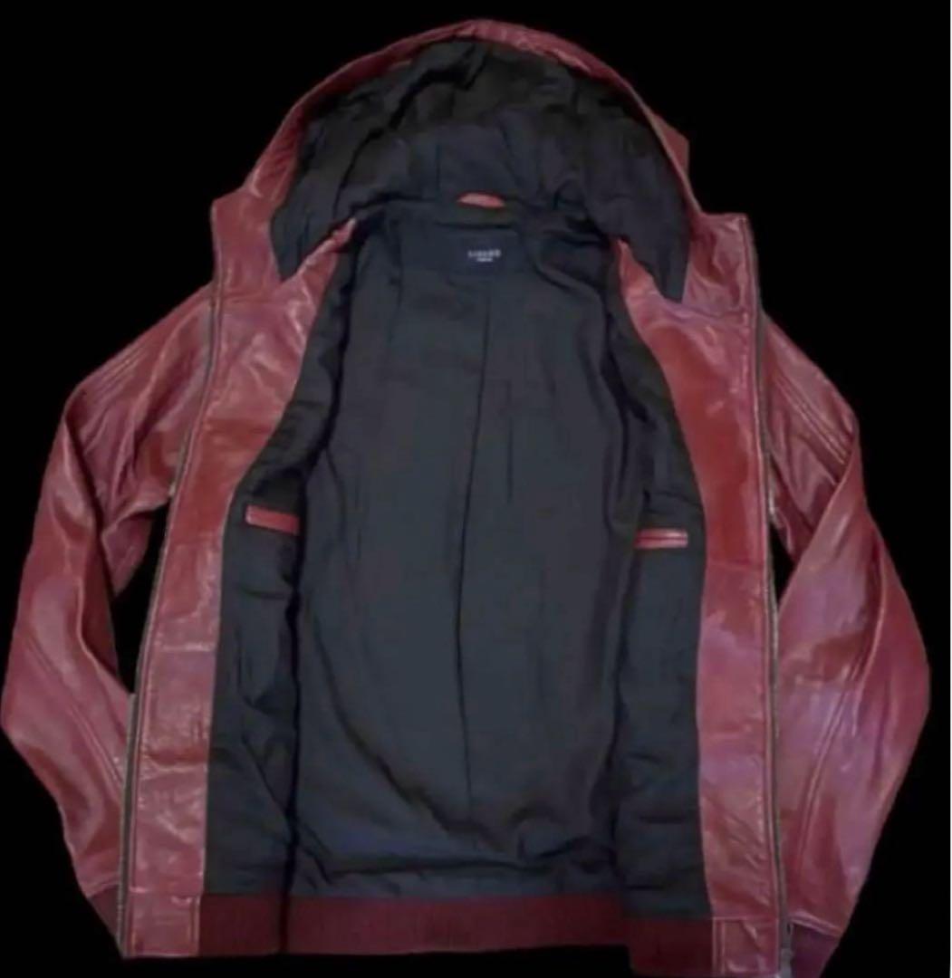 N*8様 ⭐️LIUGOO TOKYO⭐️ leather ⭐️ワインレッド☆L