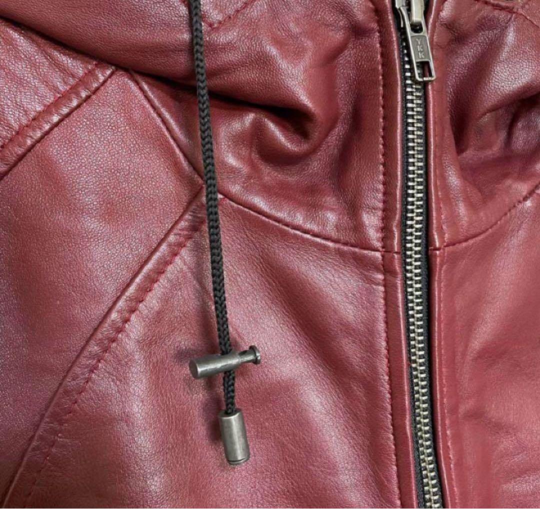 N*8様 ⭐️LIUGOO TOKYO⭐️ leather ⭐️ワインレッド☆L