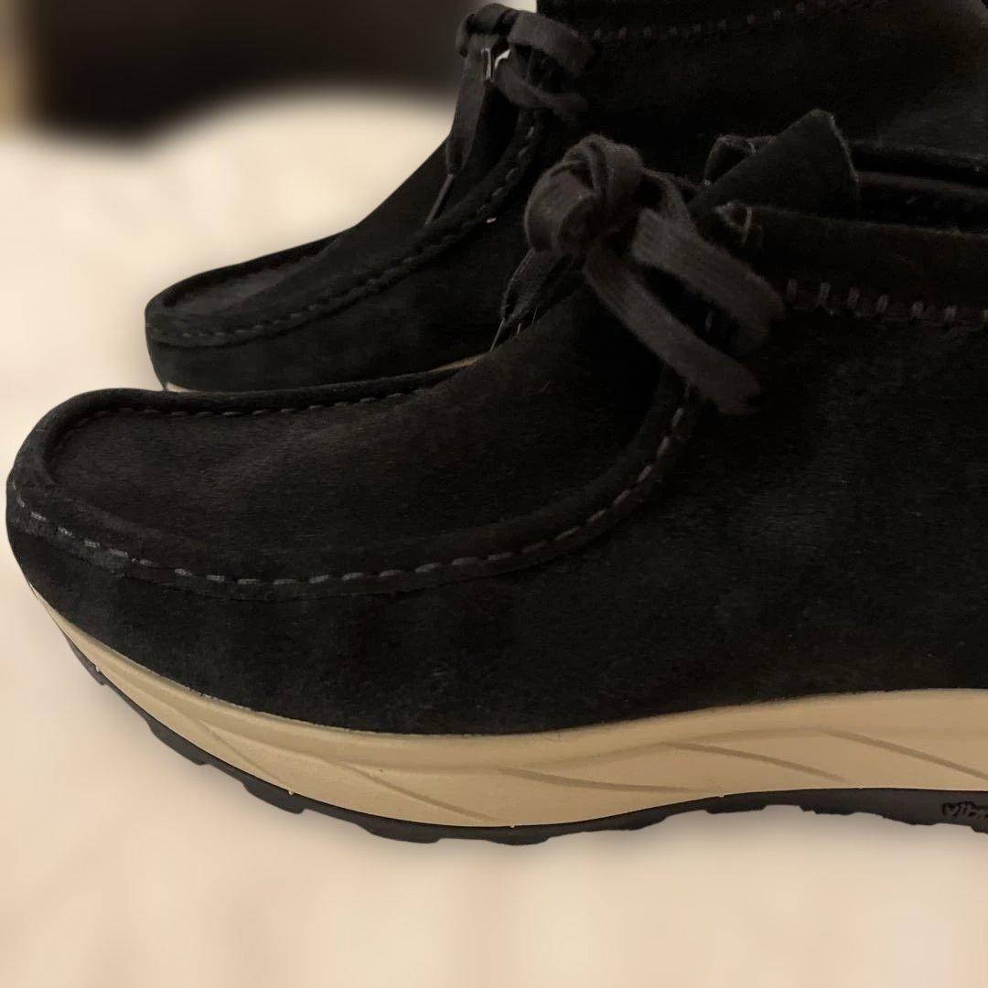 美品未使用級　Clarks クラークス ワラビーエデン 26.5cm 黒スエード