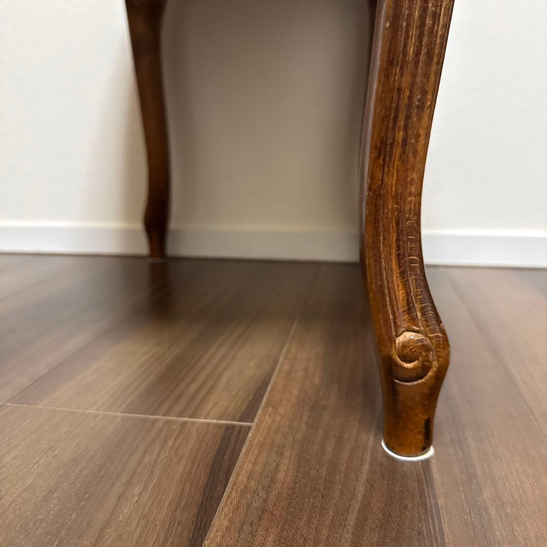 イタリア製 スツール チェア 椅子 猫脚 腰掛け ピンク ストライプ