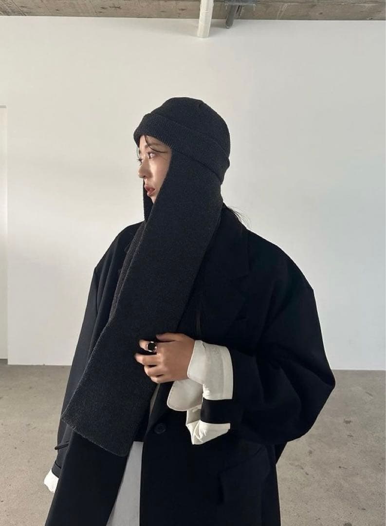 CLANECLANE/クラネ/MUFFLER KNIT CAP