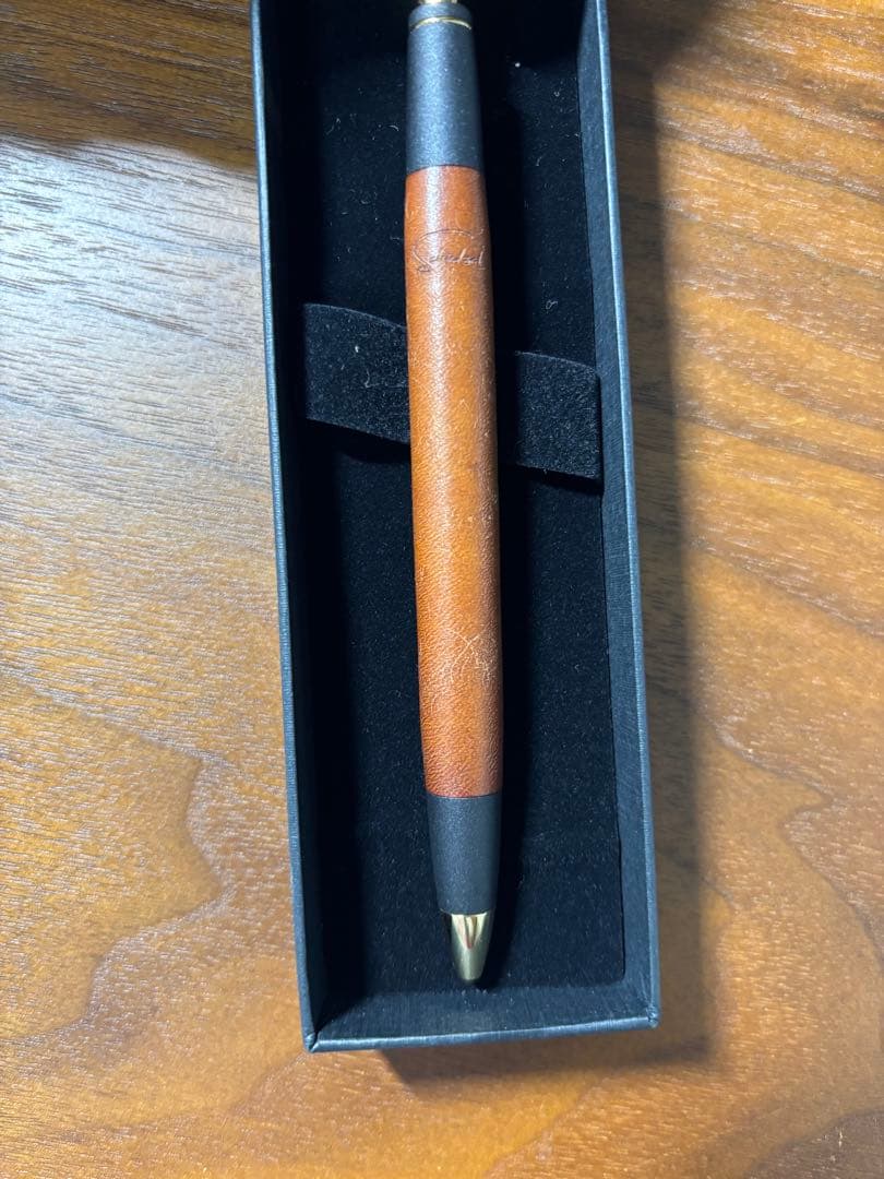 シックザール プエブロコニャック シャープペンシル 旧型 革軸ペン