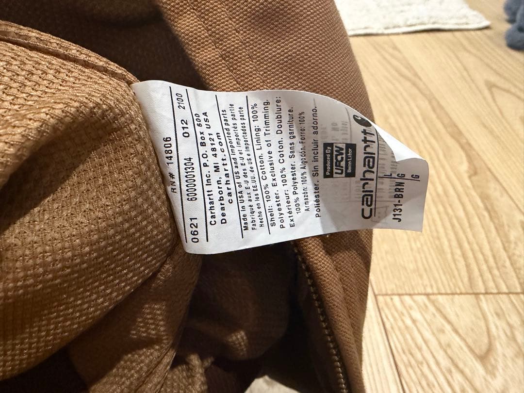 Carhartt フード付きジャケット Lサイズ ブラウン