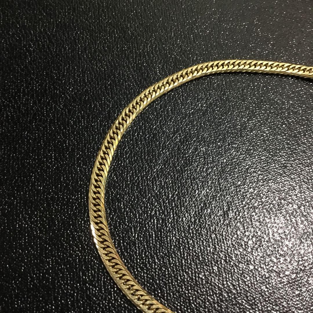 K18 金　造幣局検定　6面カットダブル喜平ブレスレット　5,1g