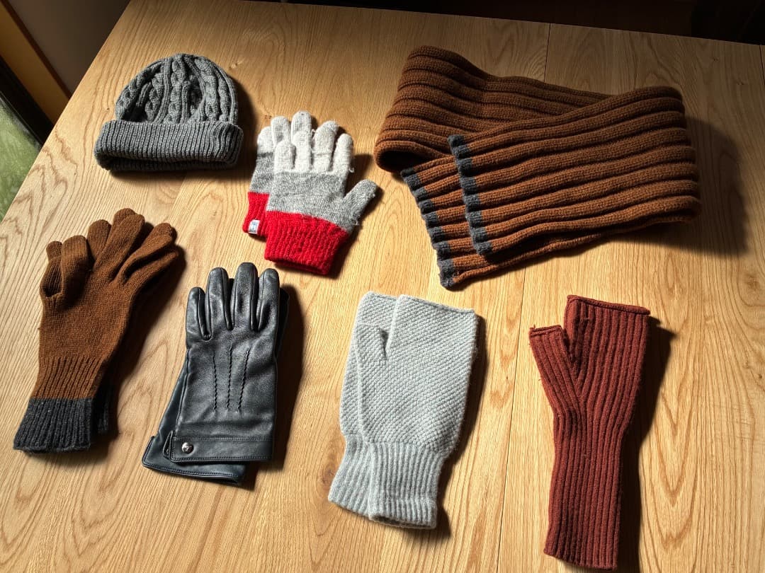 MARGARET HOWELL【スコットランド製】手袋➕マフラーセット MHL