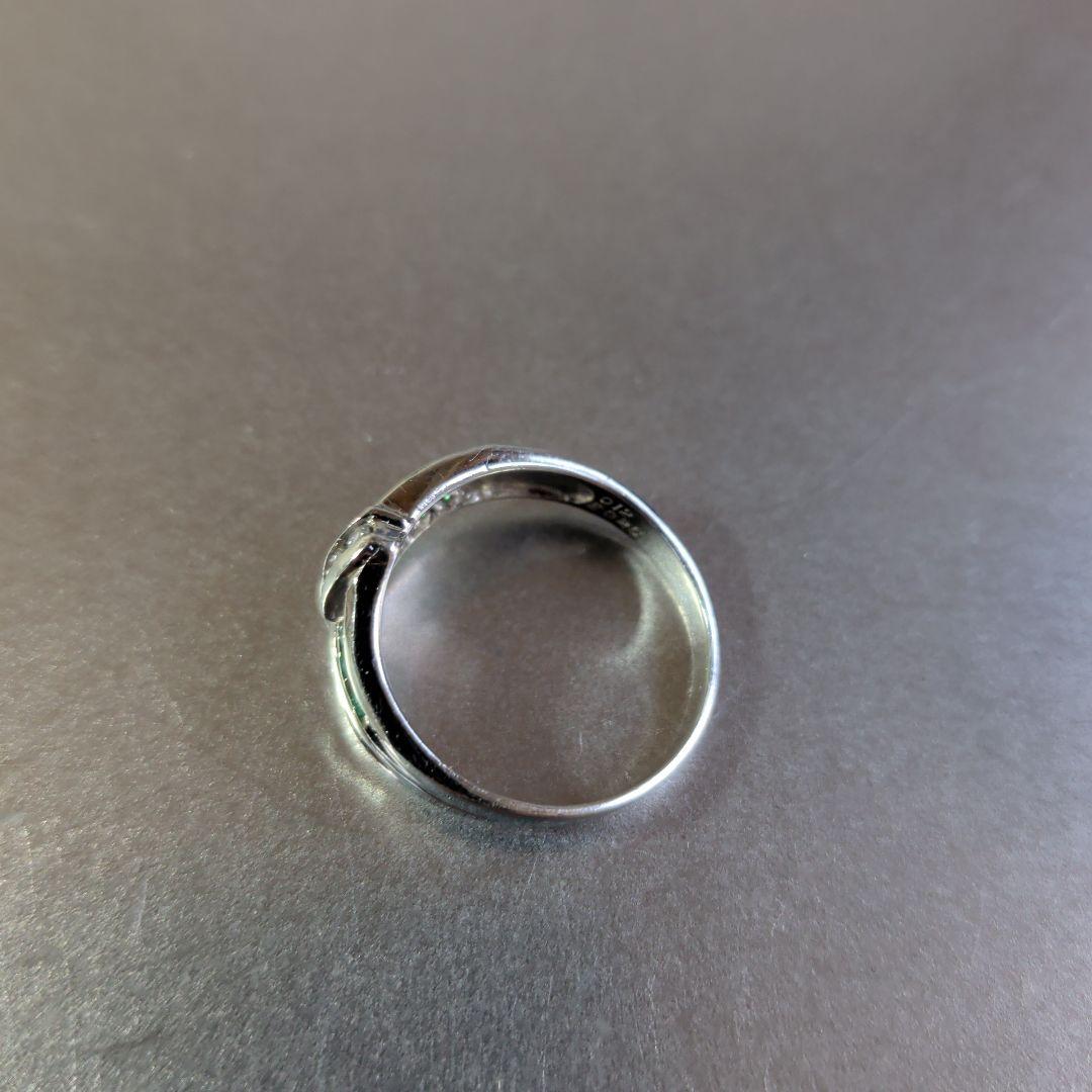 リング　Pt900　エメラルド計0.25ctダイヤモンド計0.12ct4.87g