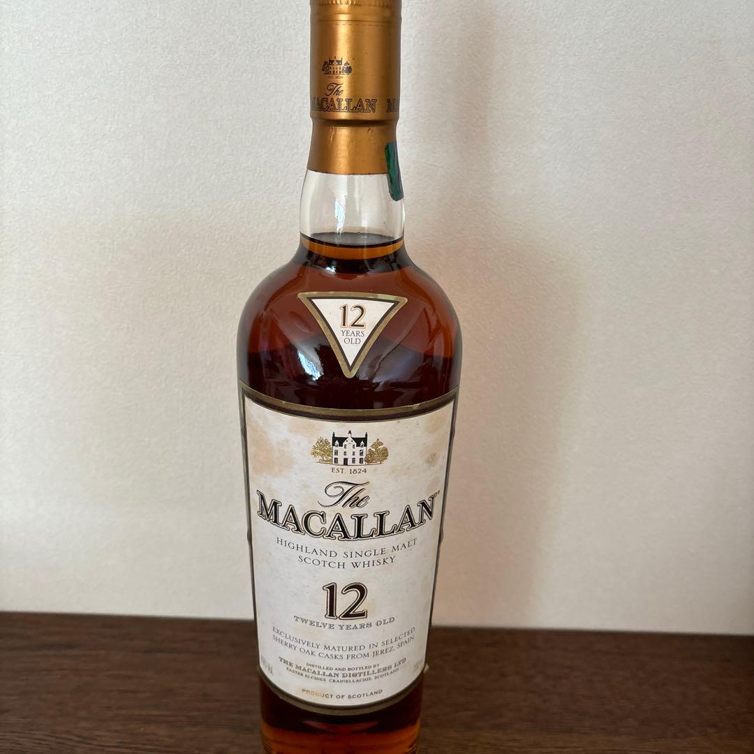古酒】【アンティークラベル】MACALLAN 12年 シングルモルトウイスキー