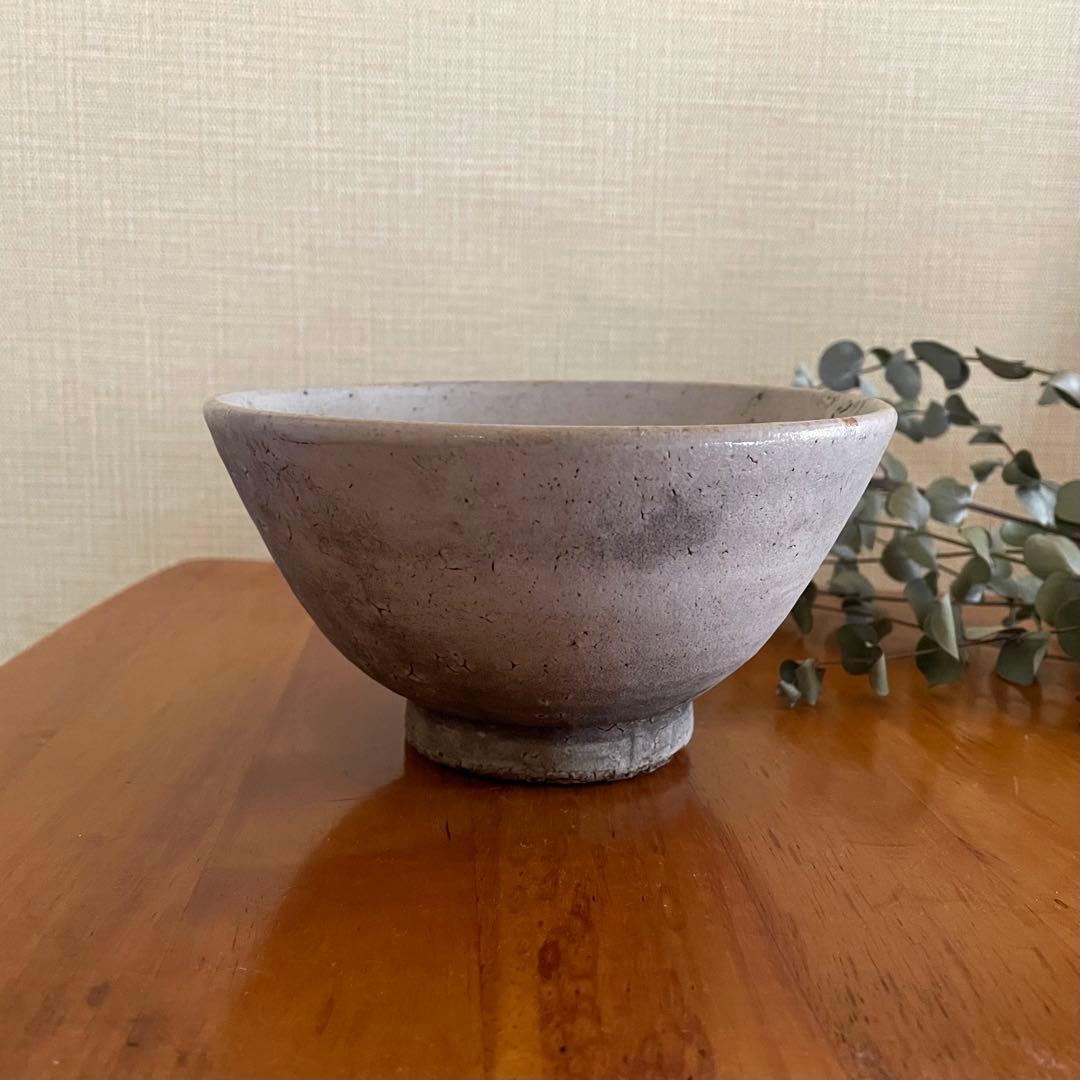 白磁茶碗 詳細不明 検）李朝 堅手 高麗茶碗 朝鮮美術 粉引 井戸茶碗 茶道具