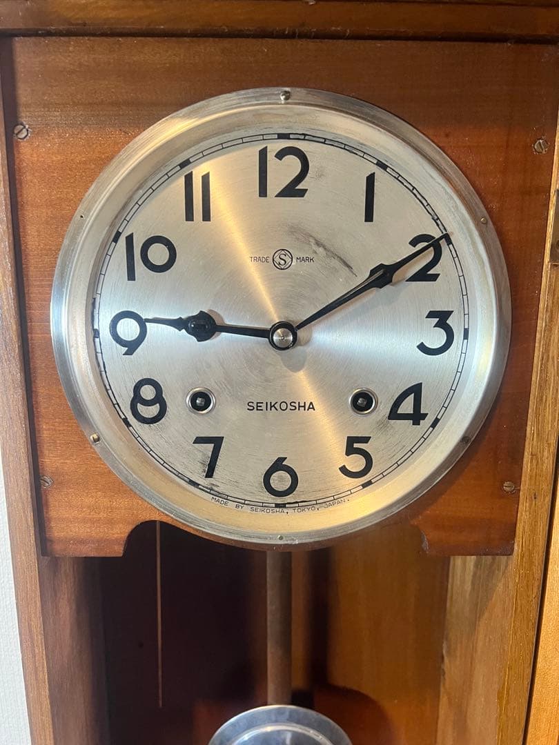 精工舎振り子時計ゼンマイ掛け時計柱時計ボンボン時計古時計