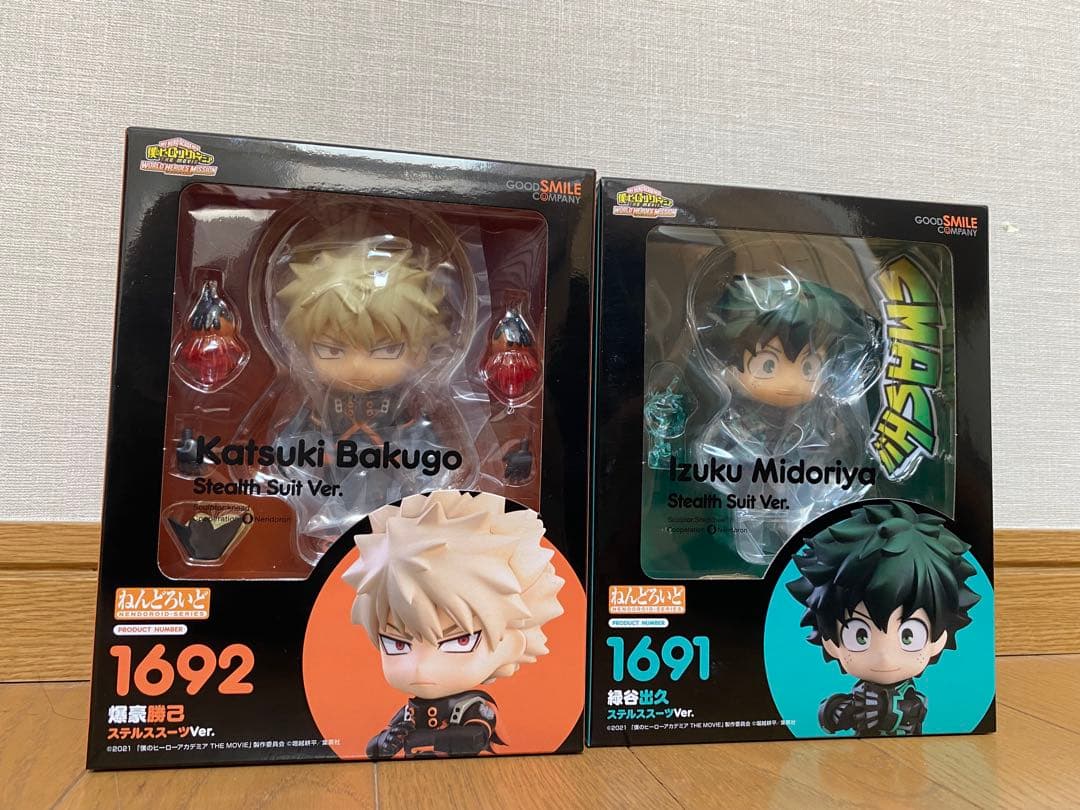 ヒロアカ ねんどろいど ステルススーツ 爆豪 緑谷