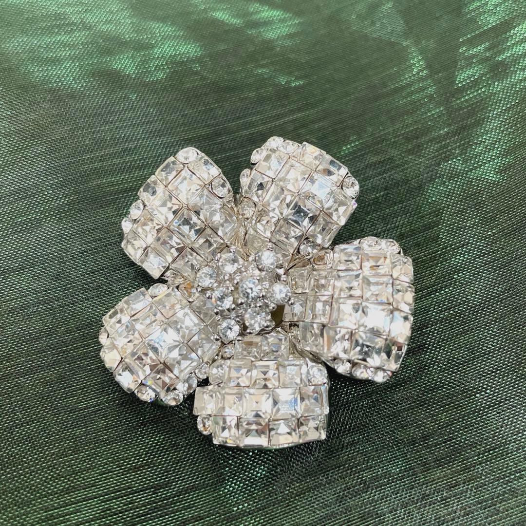 FOXEY FLEUR ブローチ クリア フォクシー