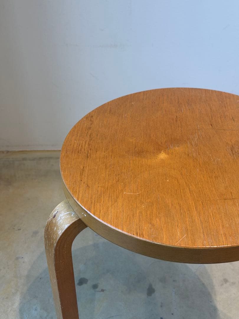 50年代stool60 Alvar Aalto ナチュラルトップ