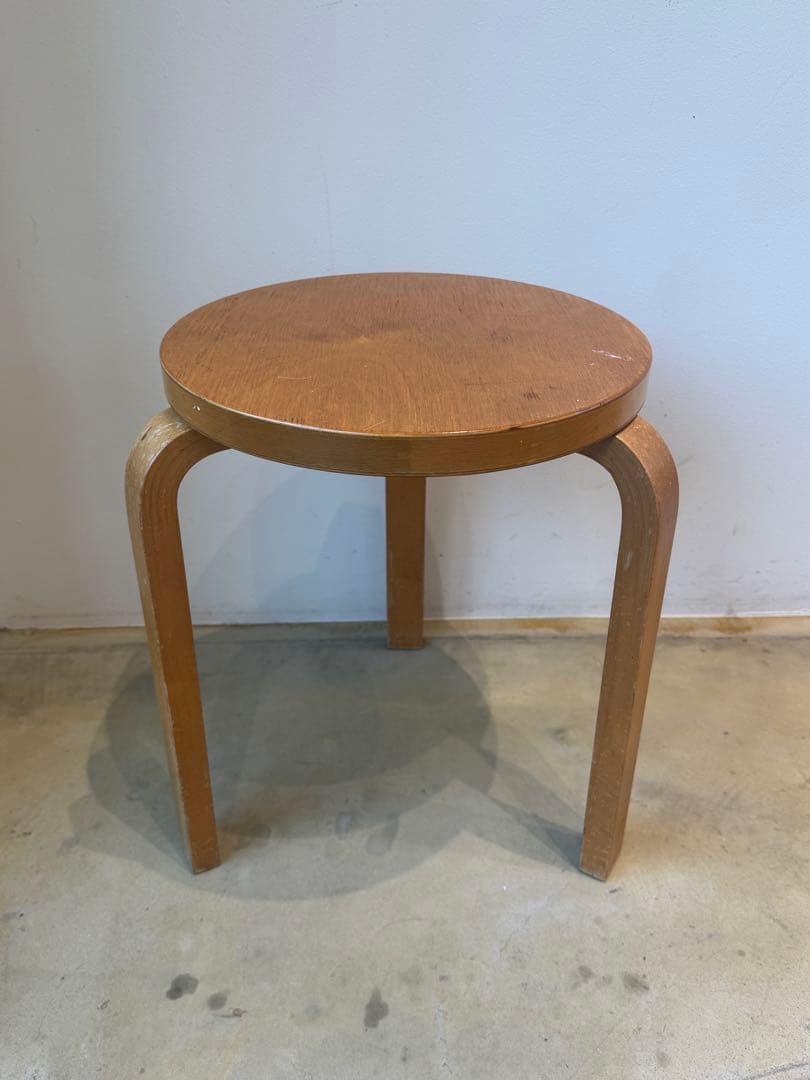 50年代stool60 Alvar Aalto ナチュラルトップ