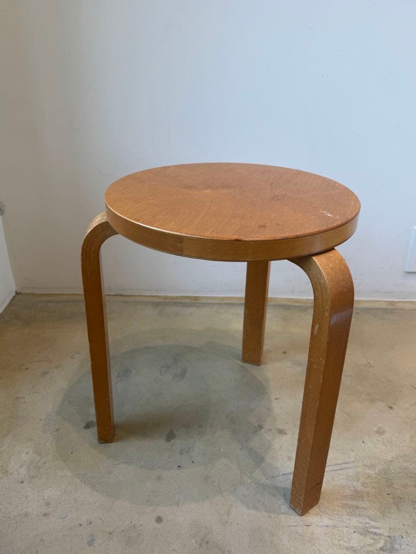 50年代stool60 Alvar Aalto ナチュラルトップ