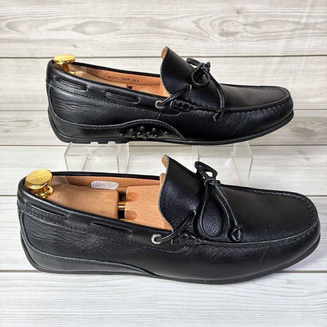 121【極美品】リーガル 55PR デッキシューズ レザー 黒 24.5