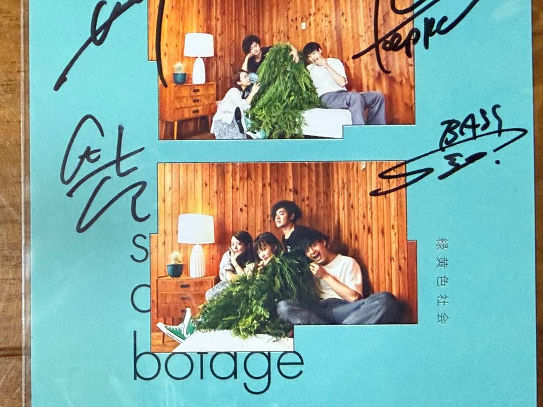 緑黄色社会 sabotage 直筆サイン入りポストカード