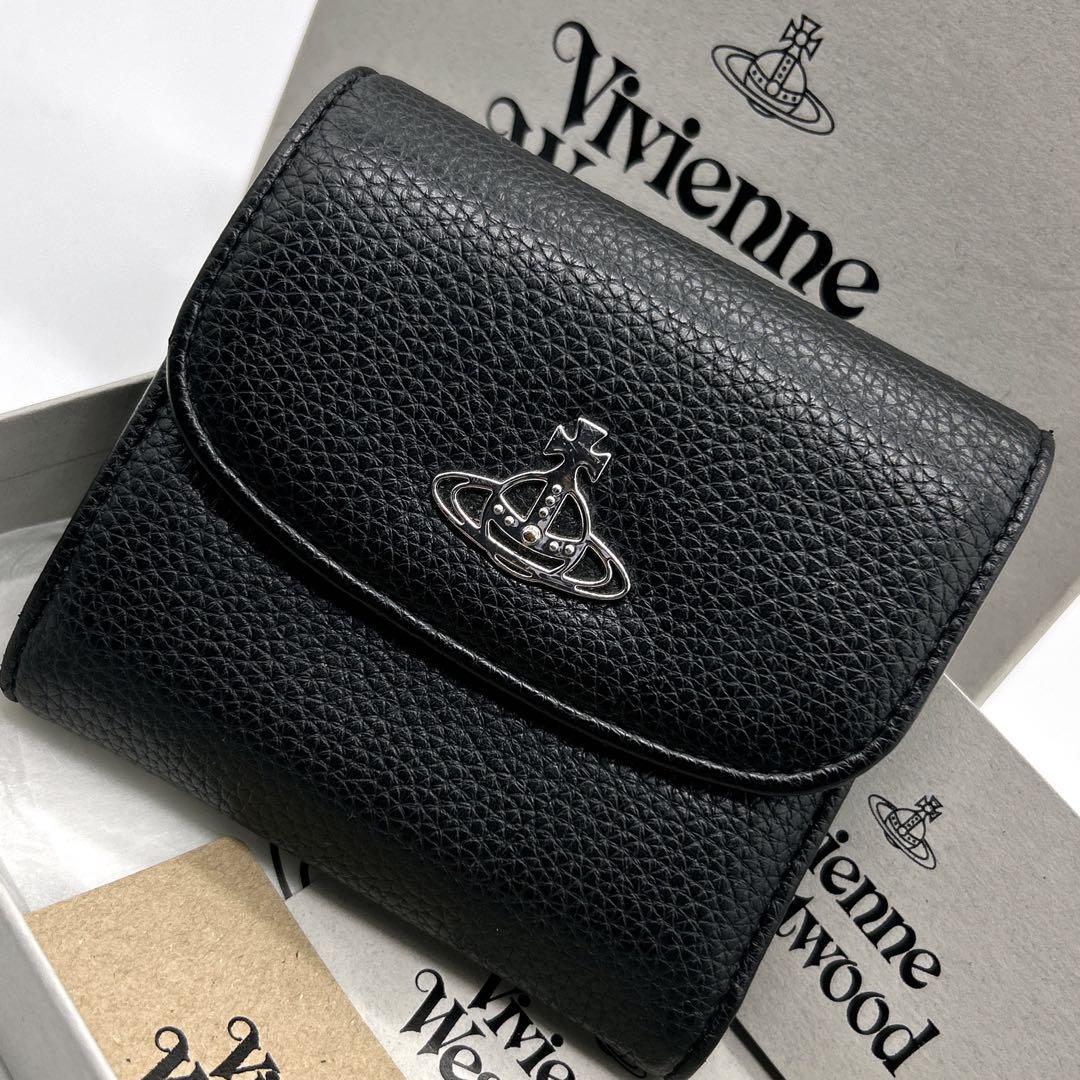 美品Vivienne Westwood 三つ折り財布 黒