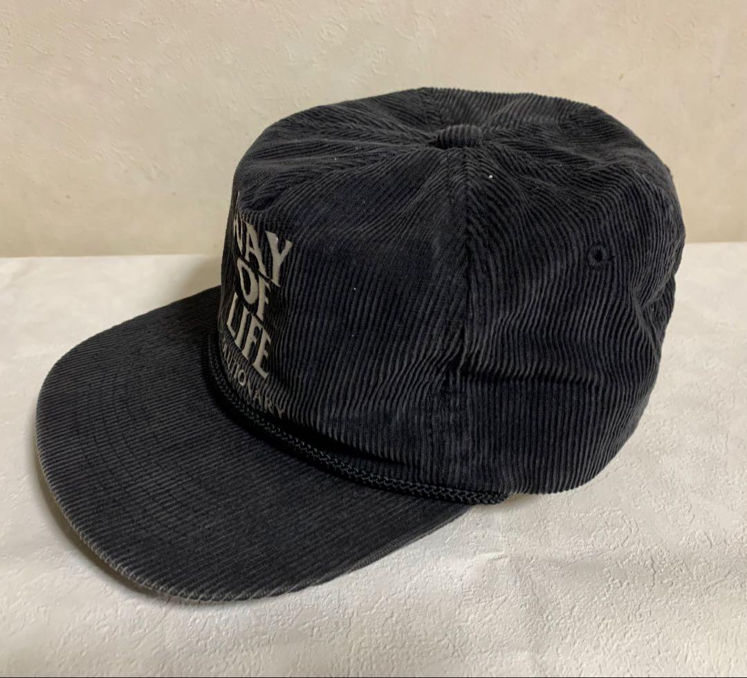 RATS ラッツ WAY OF LIFE コーデュロイ キャップ 黒