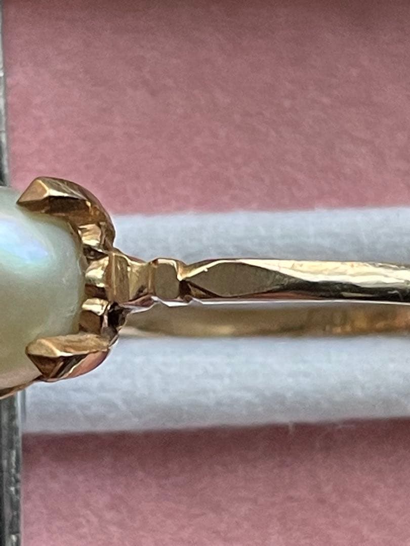 18金 K18 指輪 レトロ リング 12.5号くらい